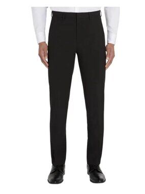 Calvin Klein Men's 38x30 Slim Fit Black Dress Pants Four-Way Stretch Flex N1375
